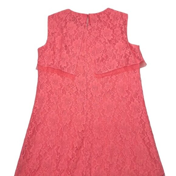 BCBGMAXAZRIA Amelie Draped Sleeveless Lace Dress XXS Pink - Picture 9 of 9